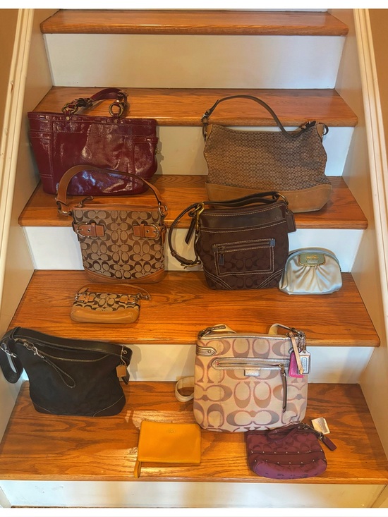 Coach Handbags - Coach Signature Brown Shoulder Bag